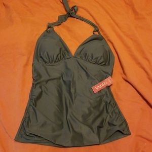 NWT Merona halter tankini top LG